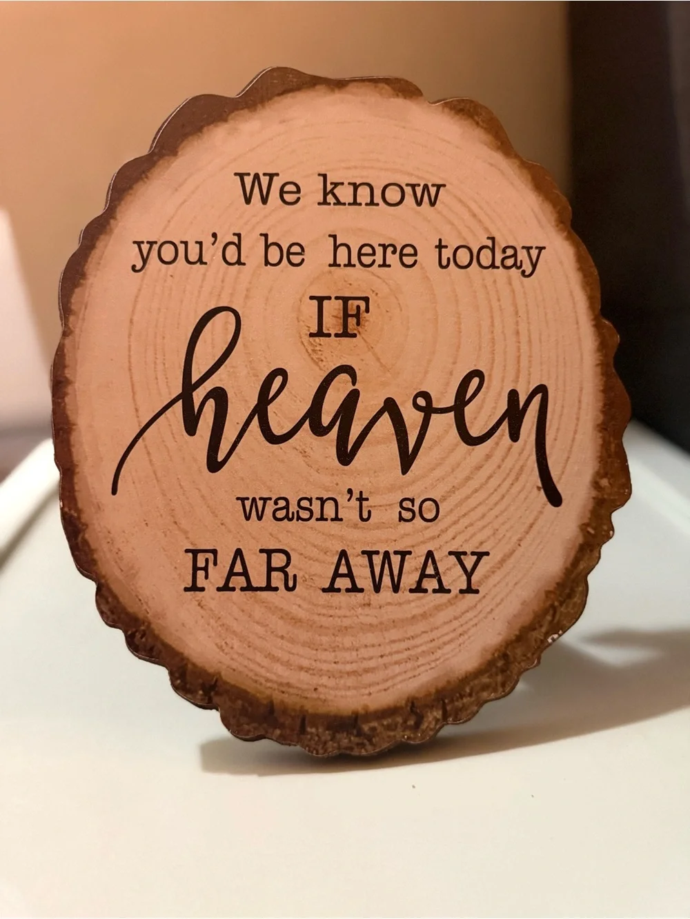 Wood Slice Sign 